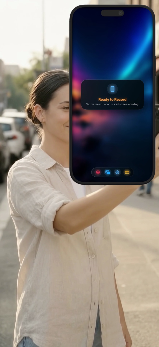 Screen and camera at once
